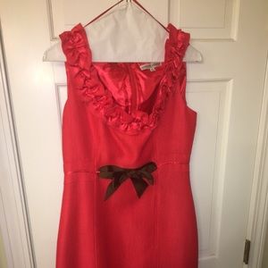 Sandra Darren “brick orange” dress.